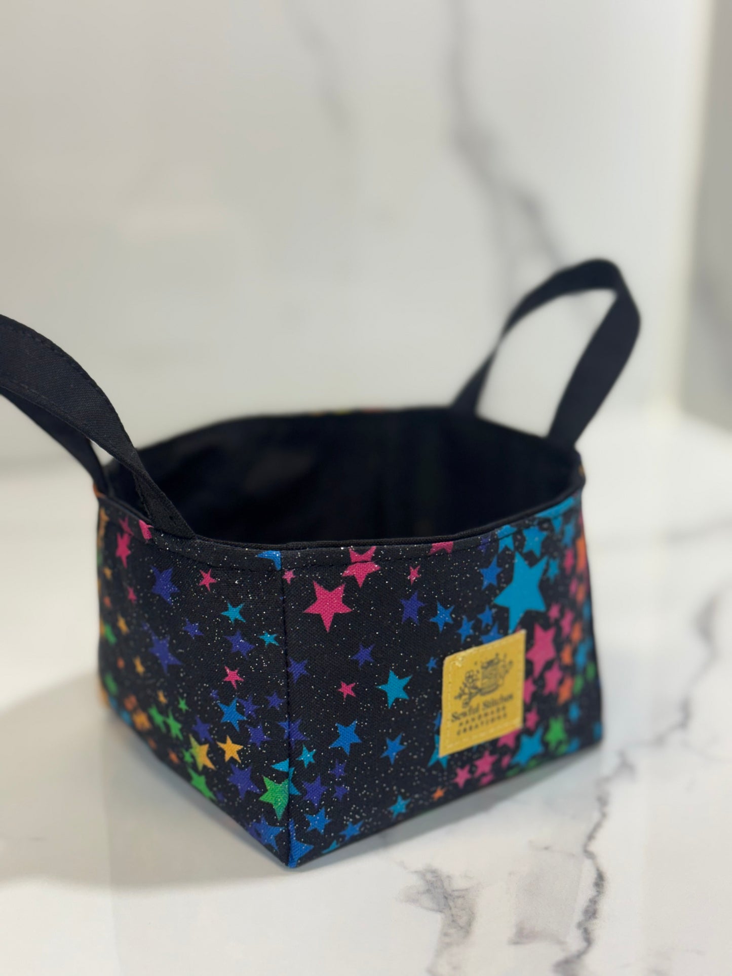 Starry Night Mini Fabric Basket