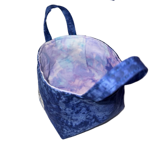 Blueberry Skies Fabric Basket