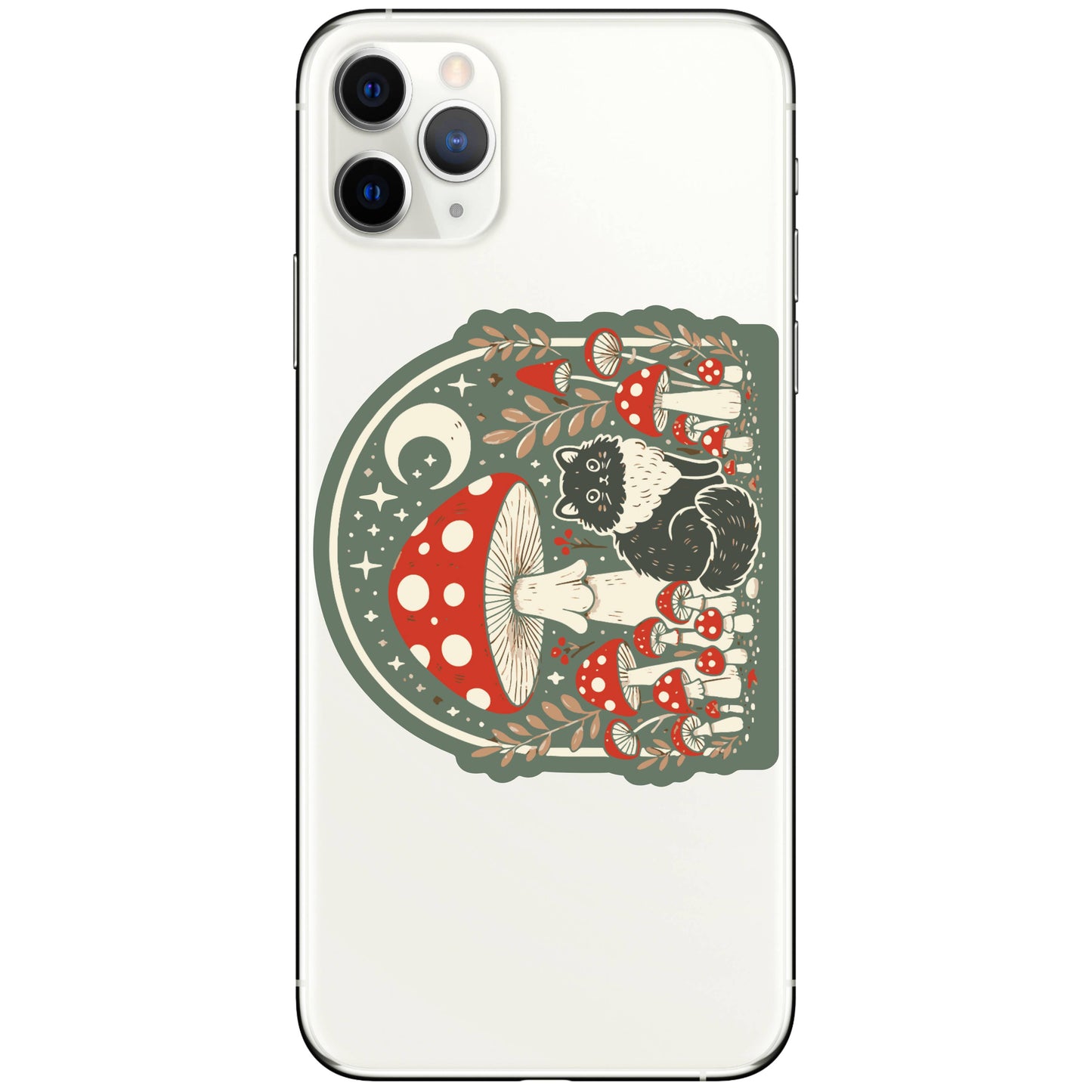 Mushroom Kitty Vinyl Sticker