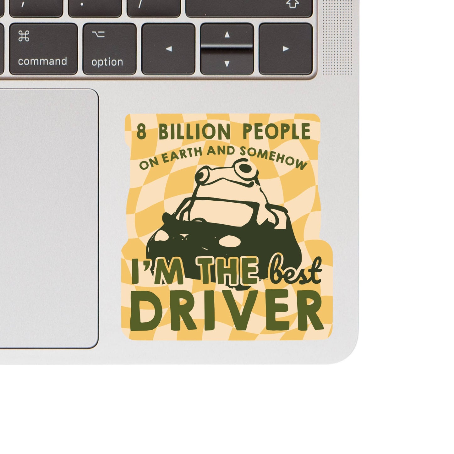 Funny Frog Best Driver Vinyl Sticker