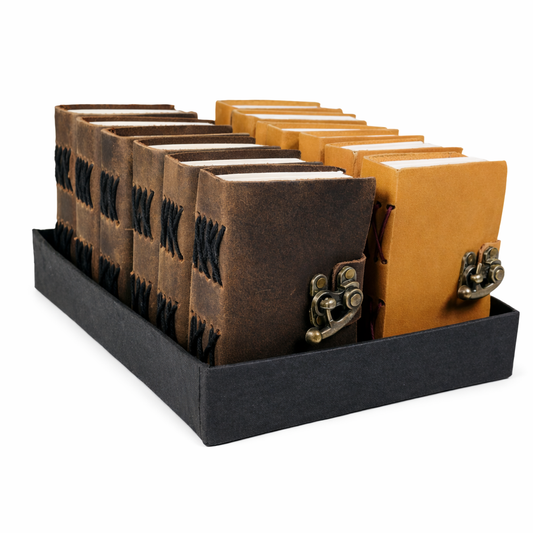 Mini Leather Journal, Soft w/ Lock