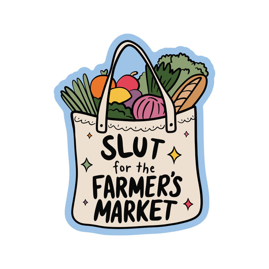 Farmer Market Slut Vinyl Sticker
