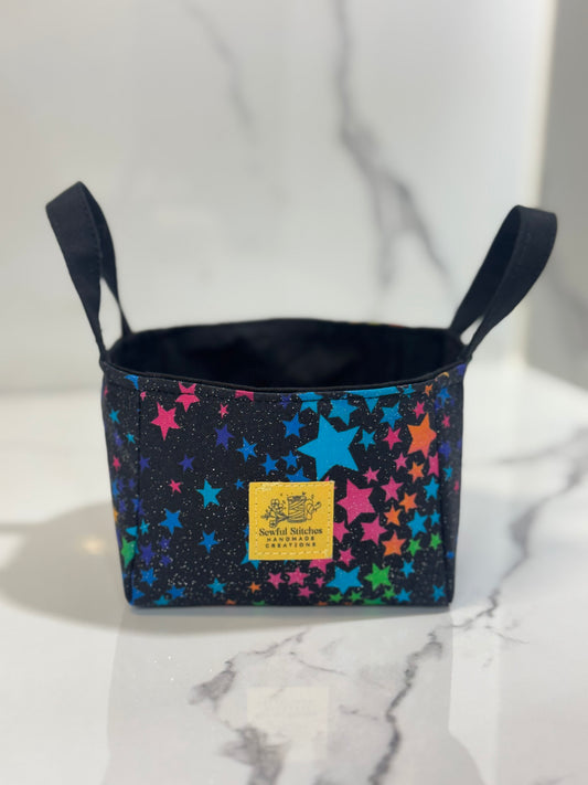Starry Night Mini Fabric Basket