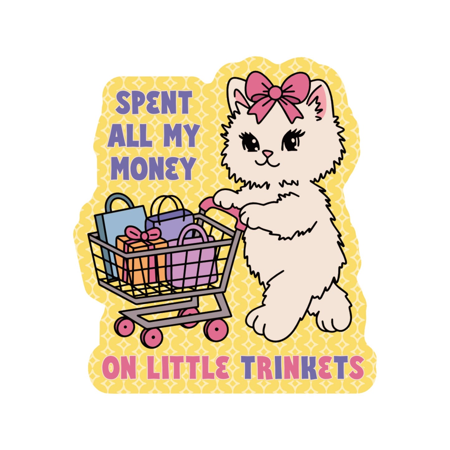 Trinket Kitty Vinyl Sticker