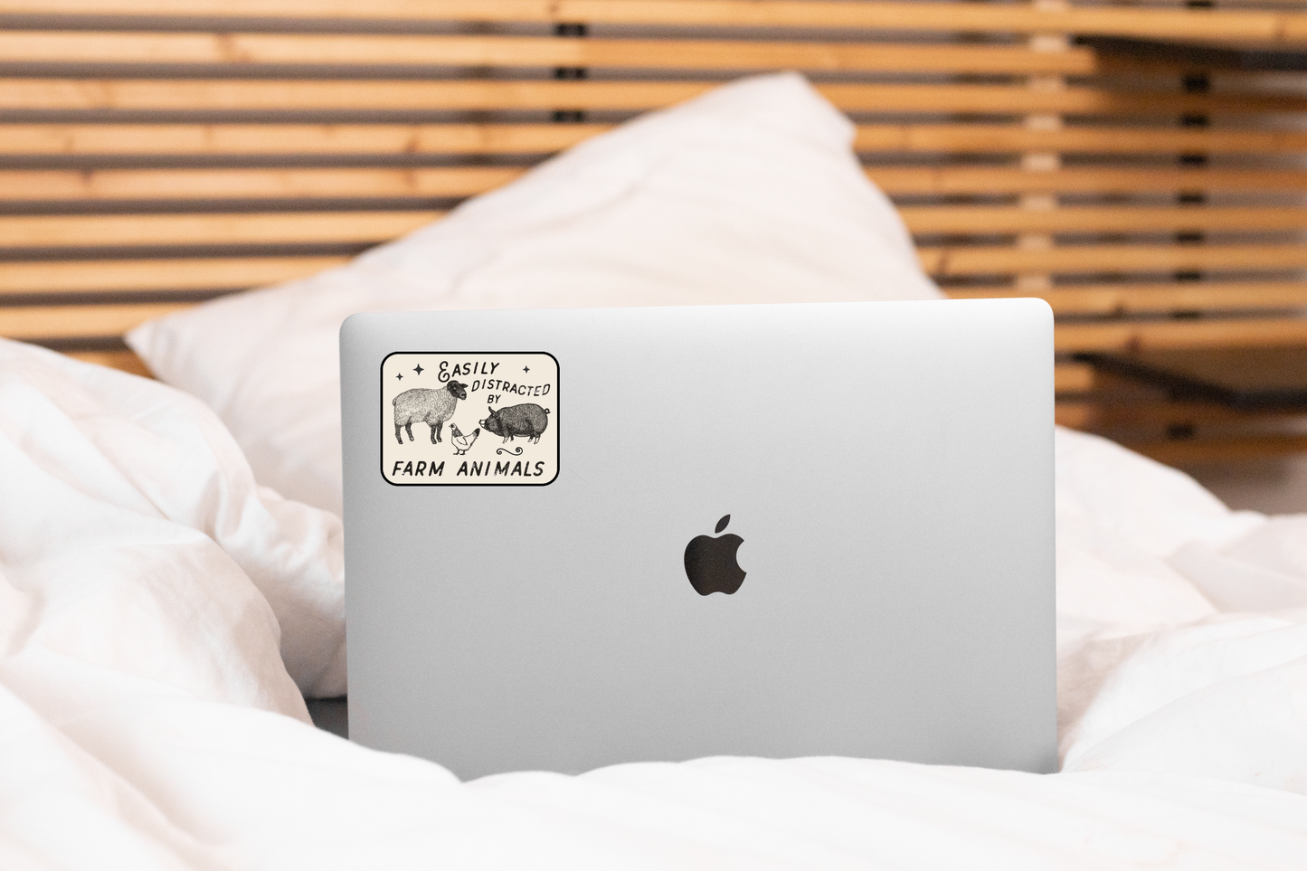 Easily Distracted by Farm Animals Sticker