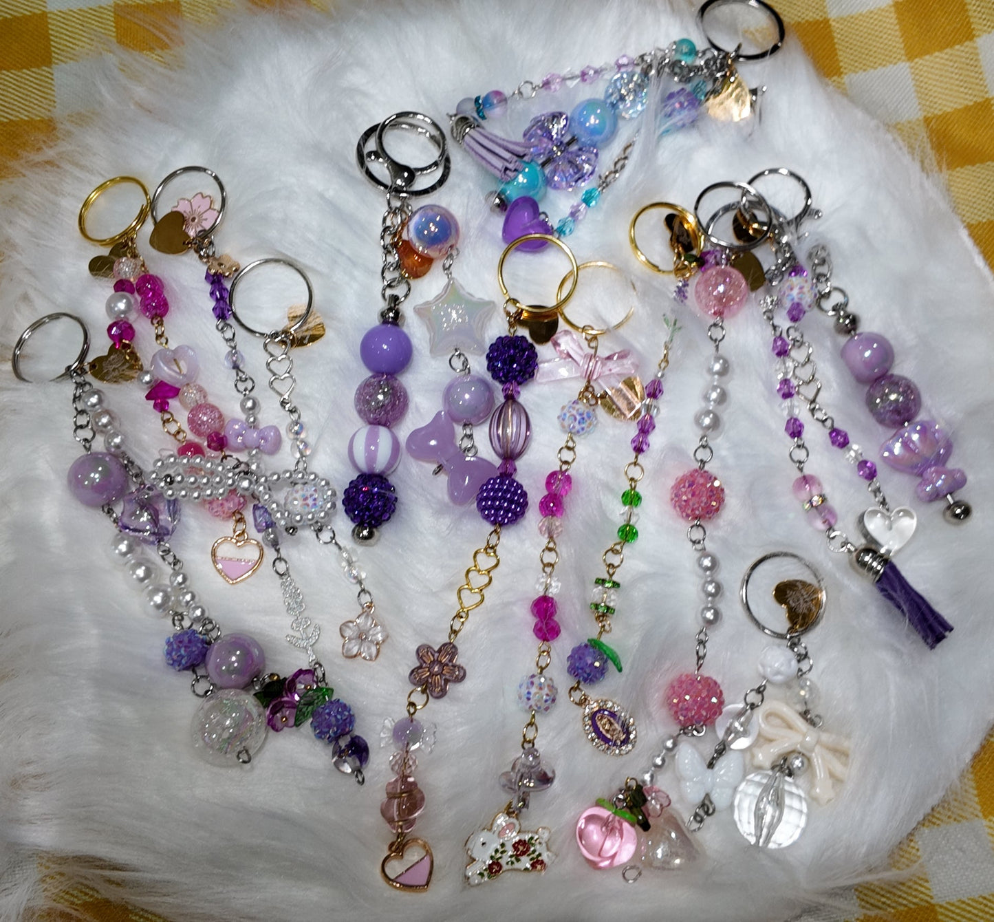 Bag Charms | Keychains | Pink & Purple Collection