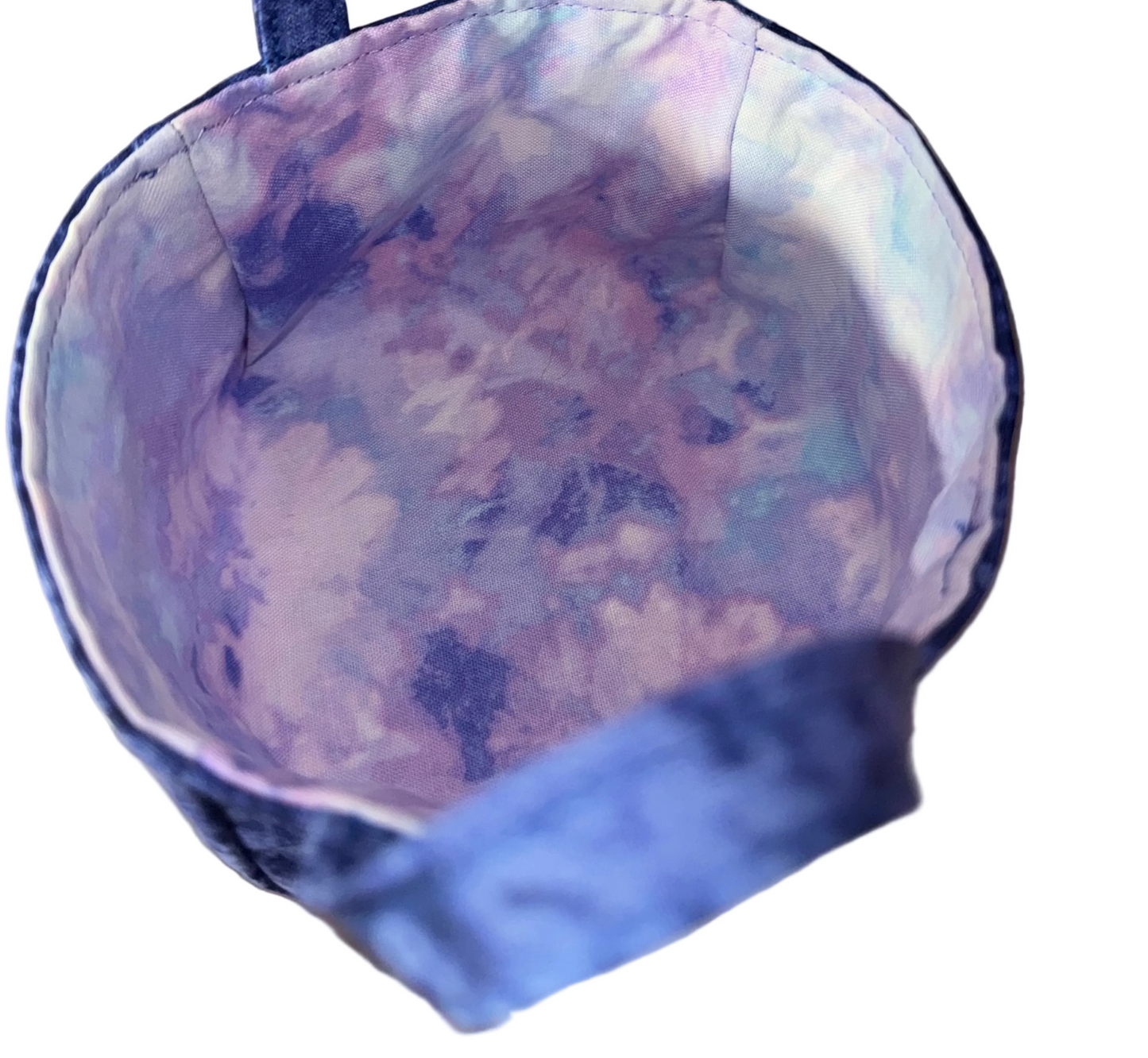 Blueberry Skies Fabric Basket