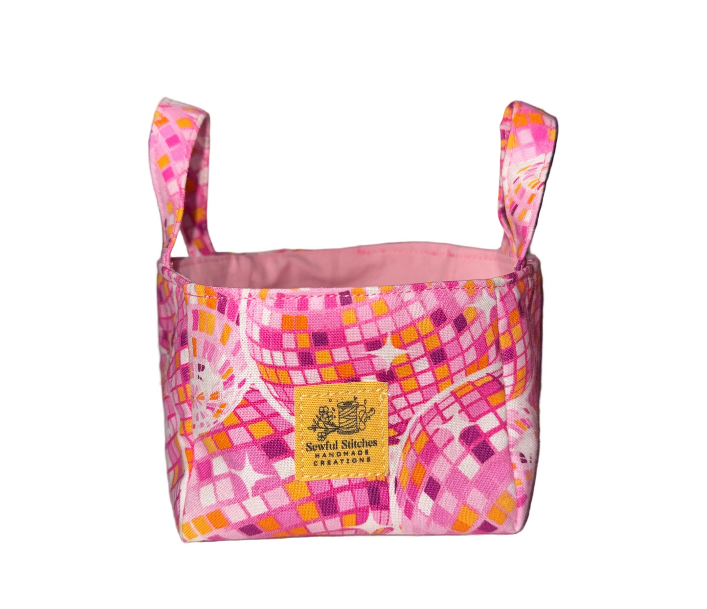 Disco Party Fabric Basket