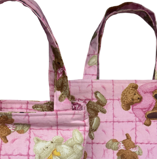Beary Pink Essentials Bag