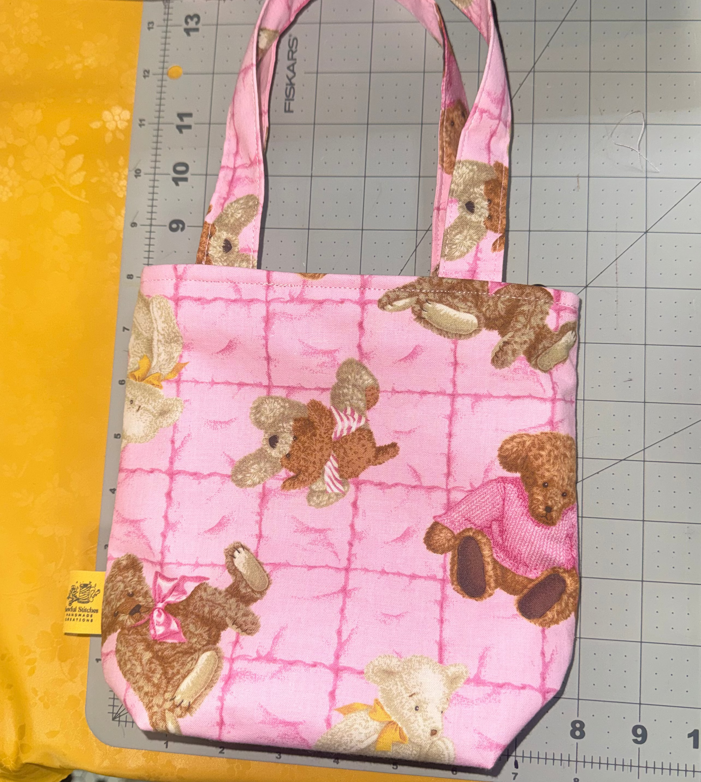 Beary Pink Essentials Bag