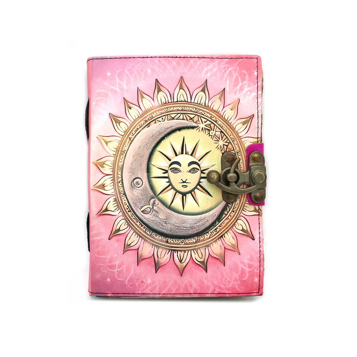 Leather Printed Journal - Celestial Fusion