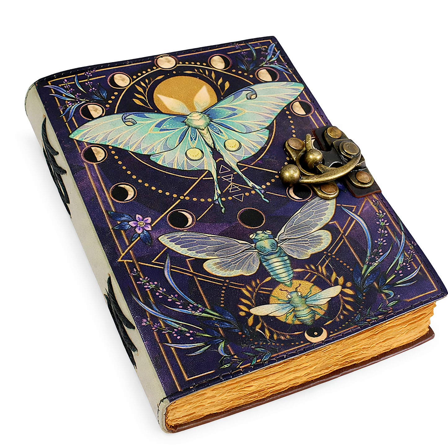 Leather Printed Journal - Butterfly
