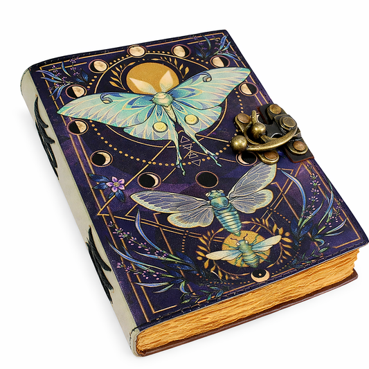 Leather Printed Journal - Butterfly
